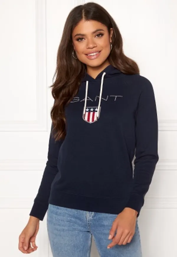 GANT Gant Shield Sweat Hoodie 433 Evening Blue XS
