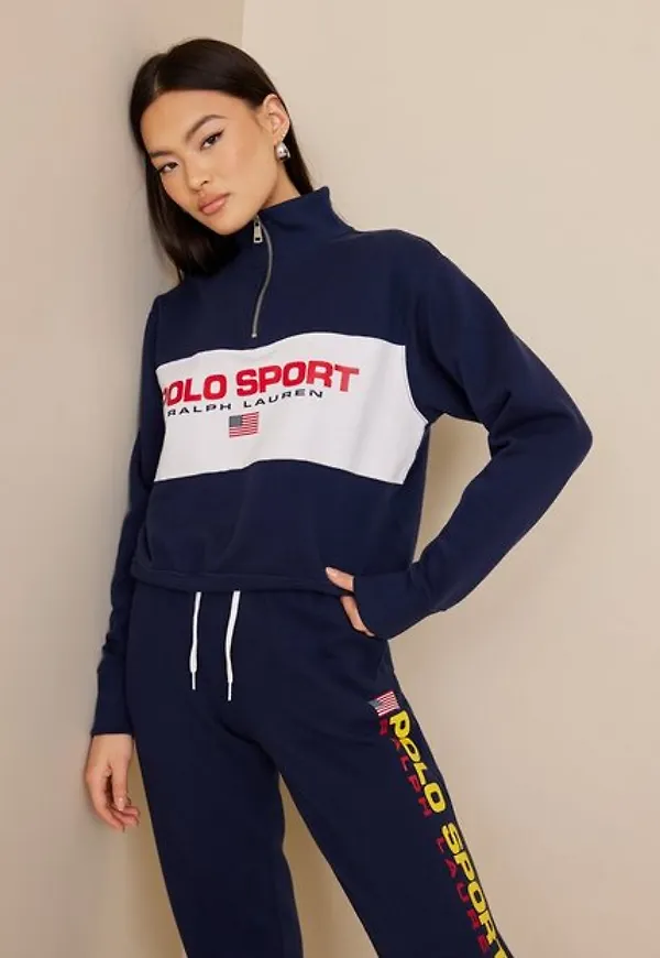 Polo Ralph Lauren Psprt Hzp-Long Sleeve-Sweatshirt Sweatshirts Navy