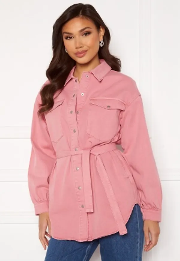 VILA Deressa L/S Denim Shirt Wild Rose 40