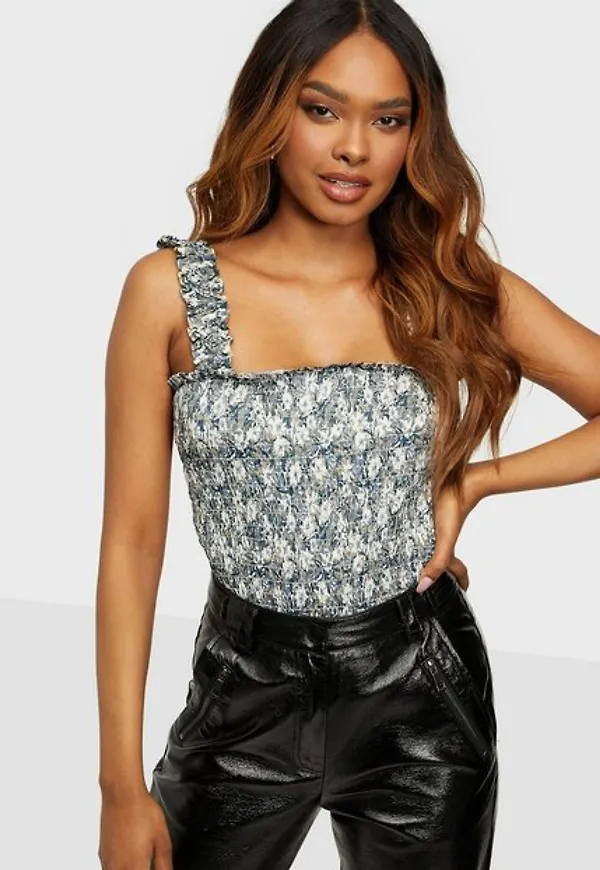 Object Collectors Item Objvanessa S/L Smock Top a Ec Sp Linnen