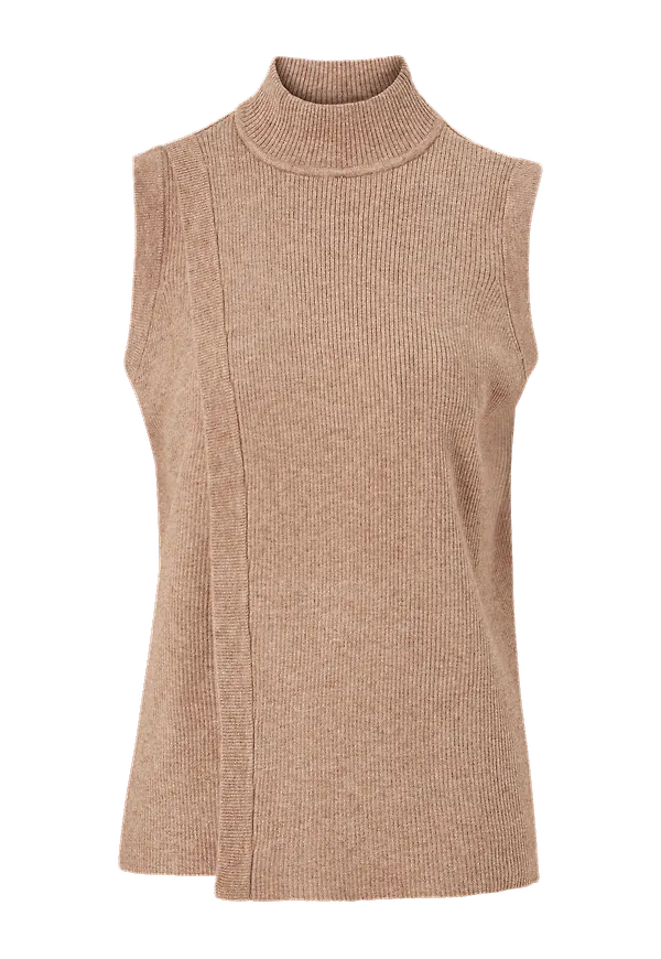 Object - Väst objFae Thess S/L Waistcoat - Brun