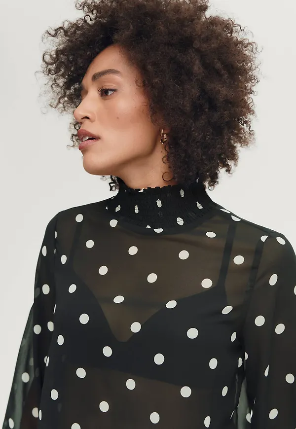 Gina Tricot - Blus Alicia Turtleneck Top - Svart
