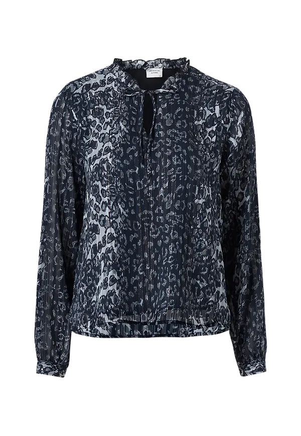 JDY - Blus jdyBianca L/S Top Wvn - Svart