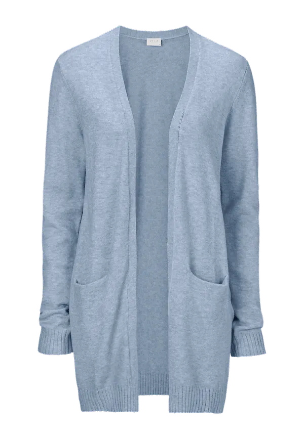 Vila - Cardigan viRil L/S Open Knit - Blå