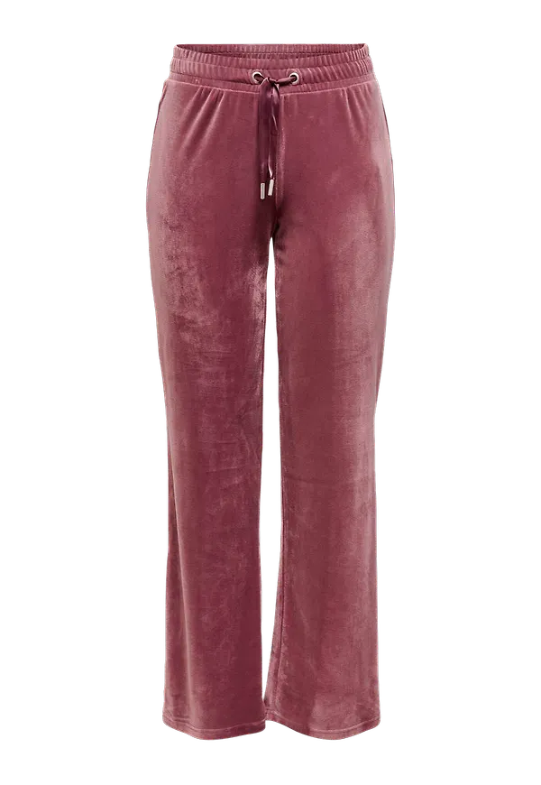 Only - Velourbyxor onlLaya Sweet Flared Velvet Pant - Lila