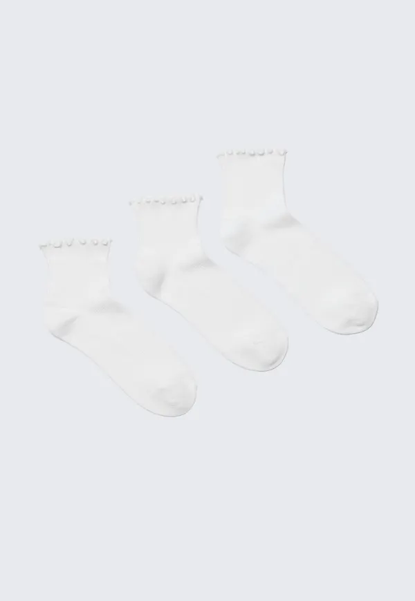 3-pack Frill Edge Short Socks