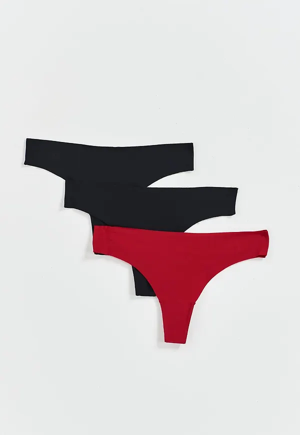 3-pack invisible thong