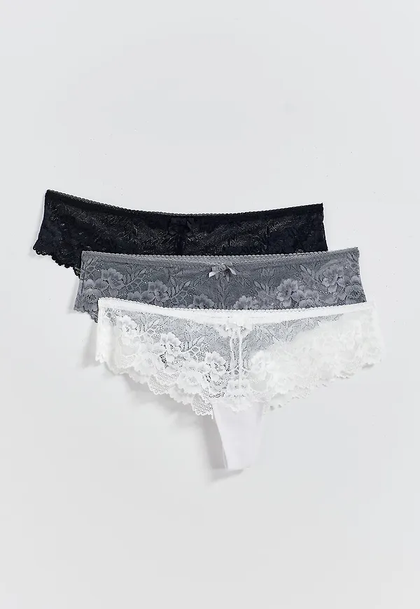 3-pack lace string