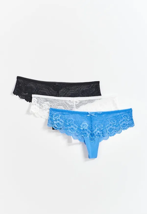 3-pack lace string