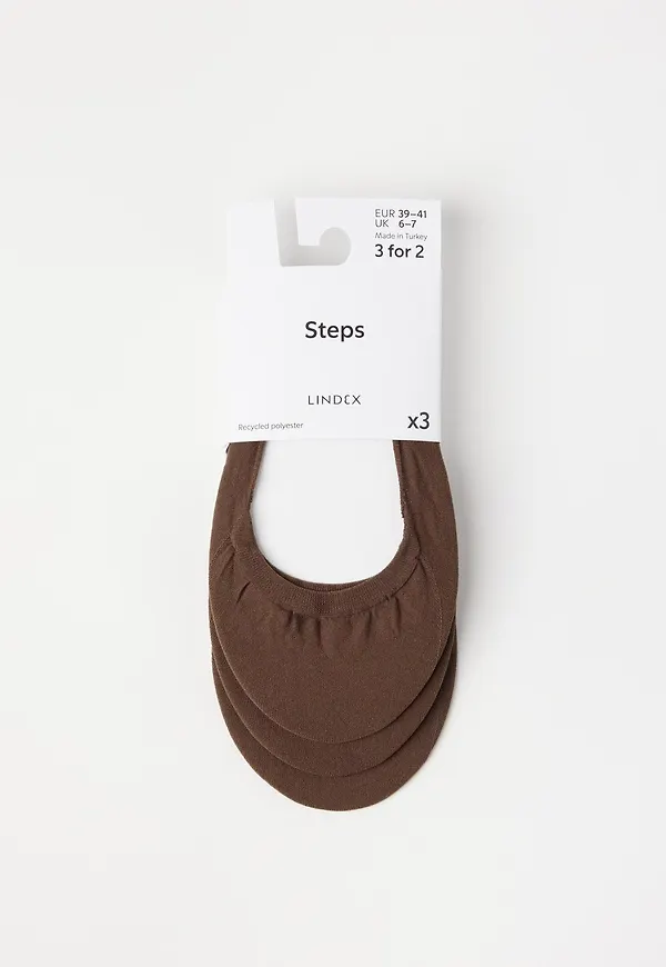 3-pack osynliga strumpor