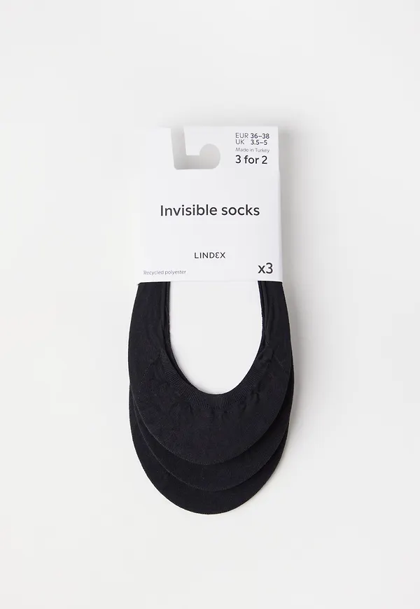 3-pack Osynliga strumpor