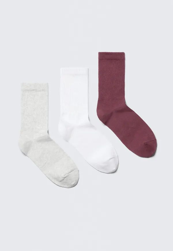 3-pack Rib Socks