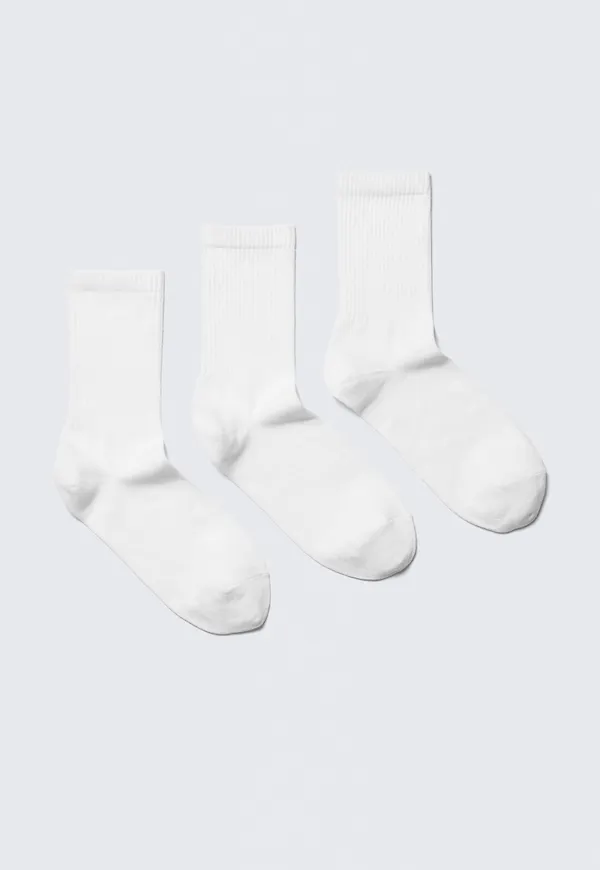 3-pack Ribbed Sporty Crew Socks