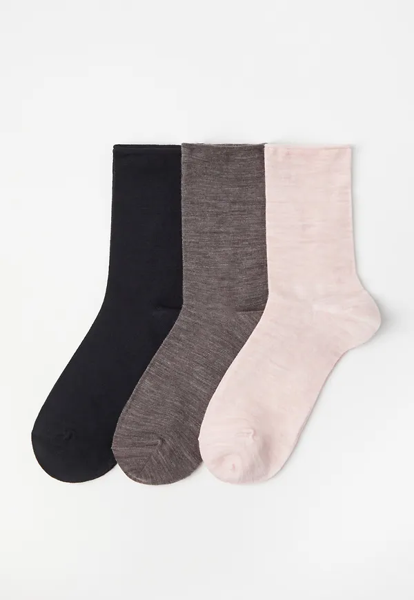 3-pack strumpor i merinoullblandning
