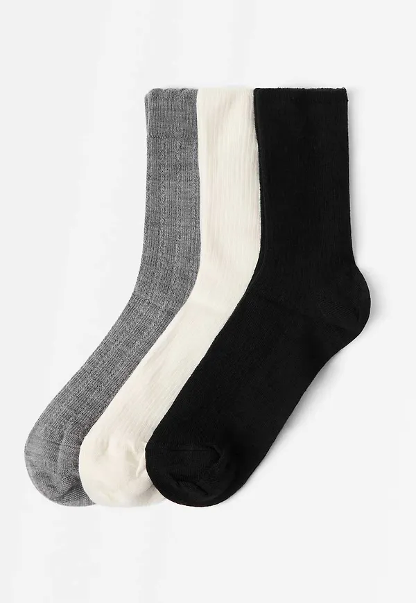 3-pack strumpor i merinoullsblandning