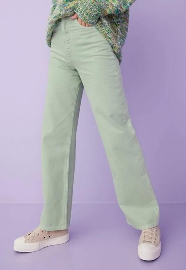 Pieces Pcholly Ultra Hw Wide Jns Green Bc Wide leg jeans