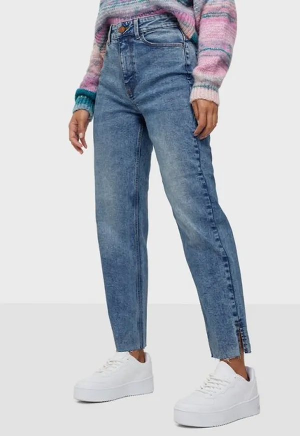 Pieces Pcrico Hw Straight Cropped Jeans Lb High waisted jeans