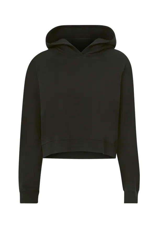 Vila - Sweatshirt viAdalia L/S Cropped Hoodie - Svart