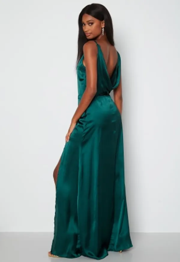 Moments New York Laylani Satin Gown Dark green 42