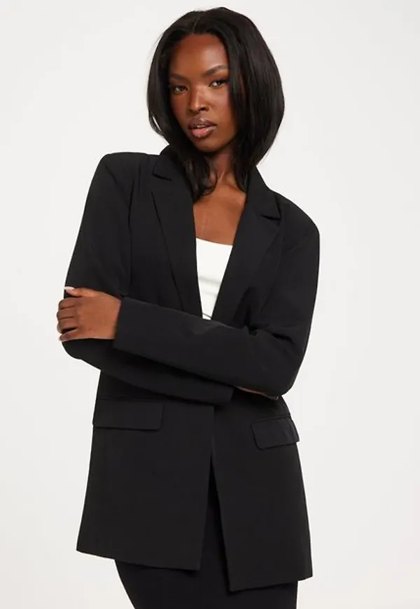 Pieces Pcbossy Ls Loose Blazer Noos Kavajer Black