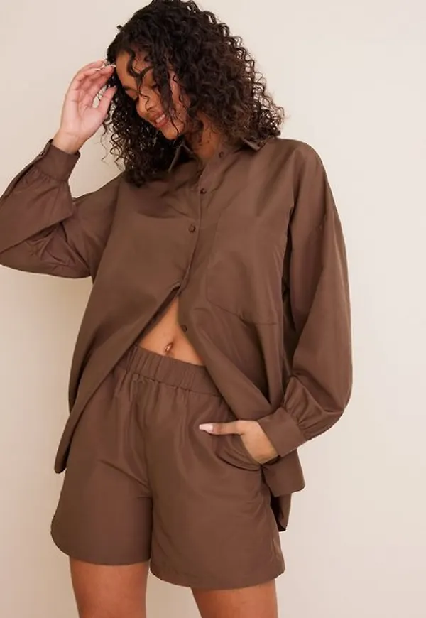 Pieces Pcchrilina Ls Oversized Shirt D2D Skjortor Mustang