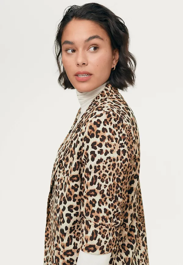 Soaked in Luxury - Kavaj slShirley Printed Blazer - Natur