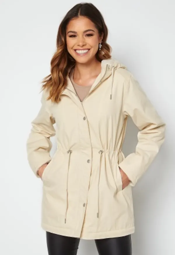 BUBBLEROOM Frannie Teddy-Lined Jacket Light beige 36