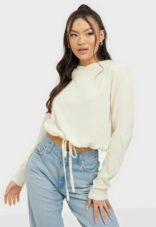 Noisy May Nmchen L/S Hoody Knit Noos Hoodies Sugar Swizzle