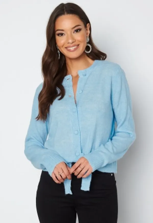 Pieces Ester LS Knit Cardigan Chambray Blue M
