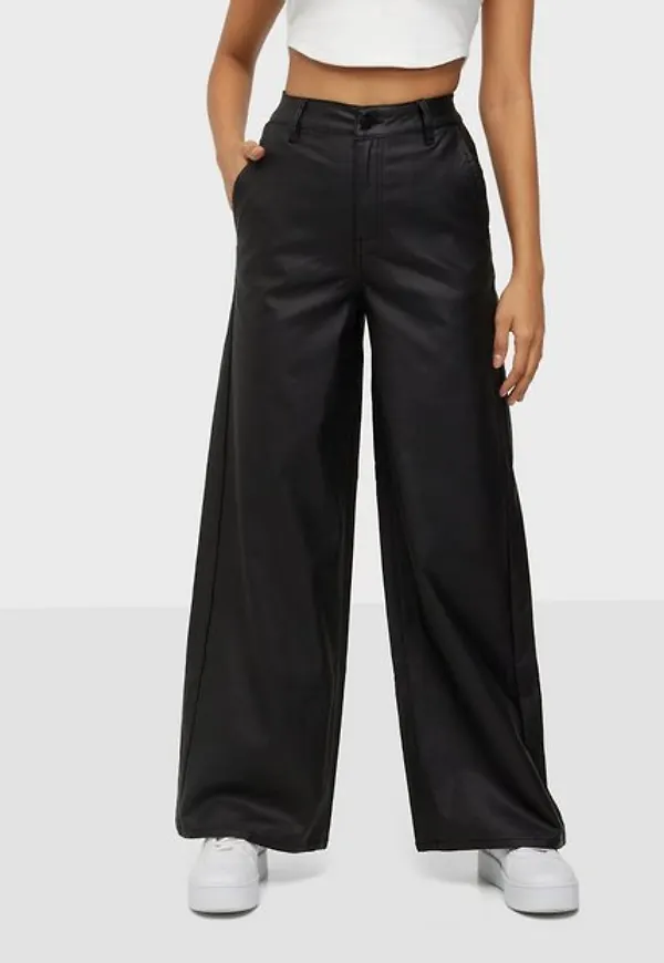 Object Collectors Item Objbelle Hw Coated Wide Pants a Div Byxor