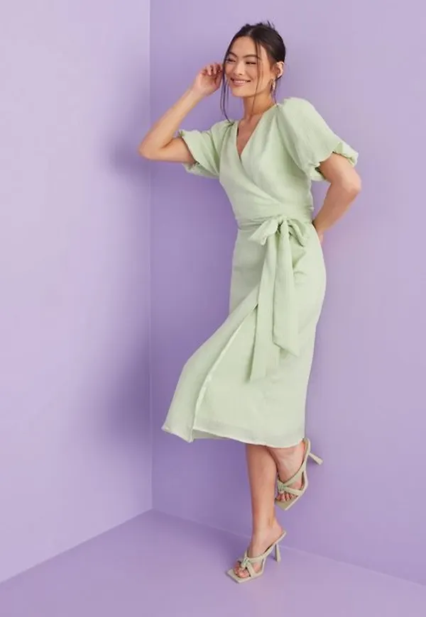 Gina Tricot Moa wrap dress Midiklänningar