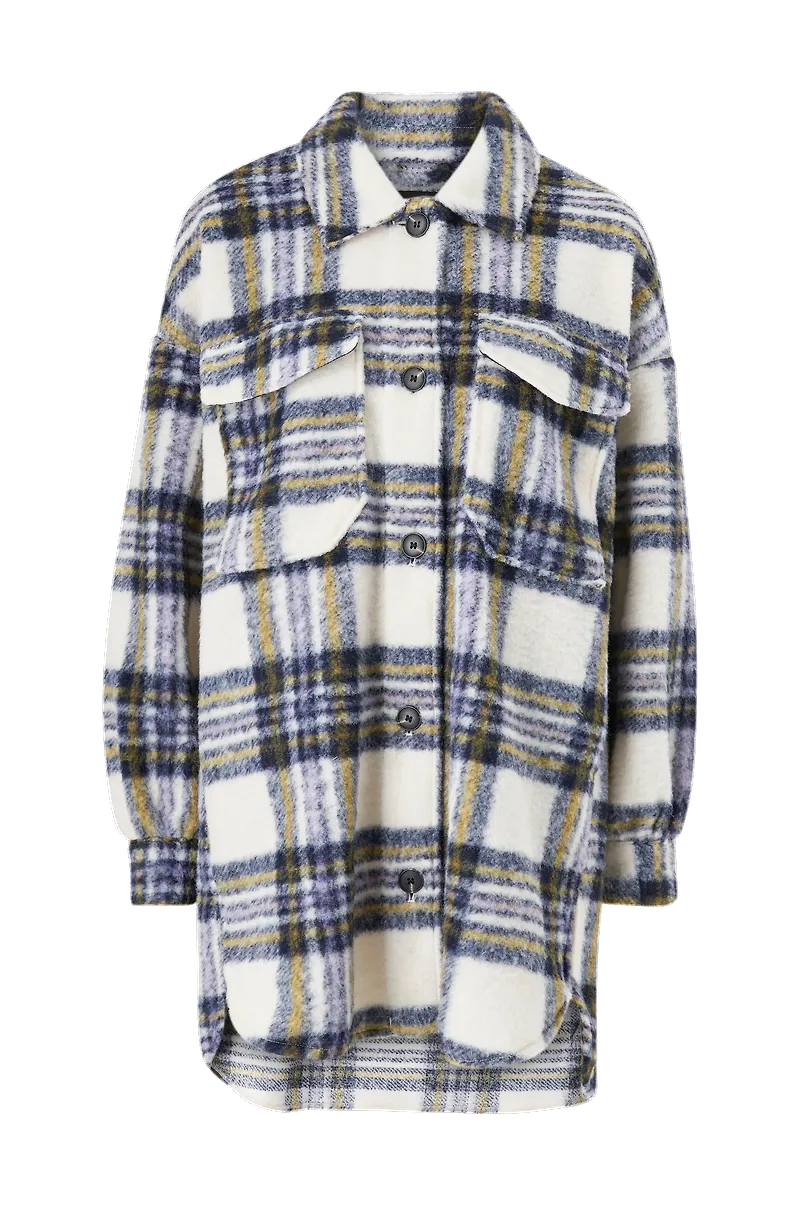 Only - Skjortjacka onlRosa Long Shacket - Vit