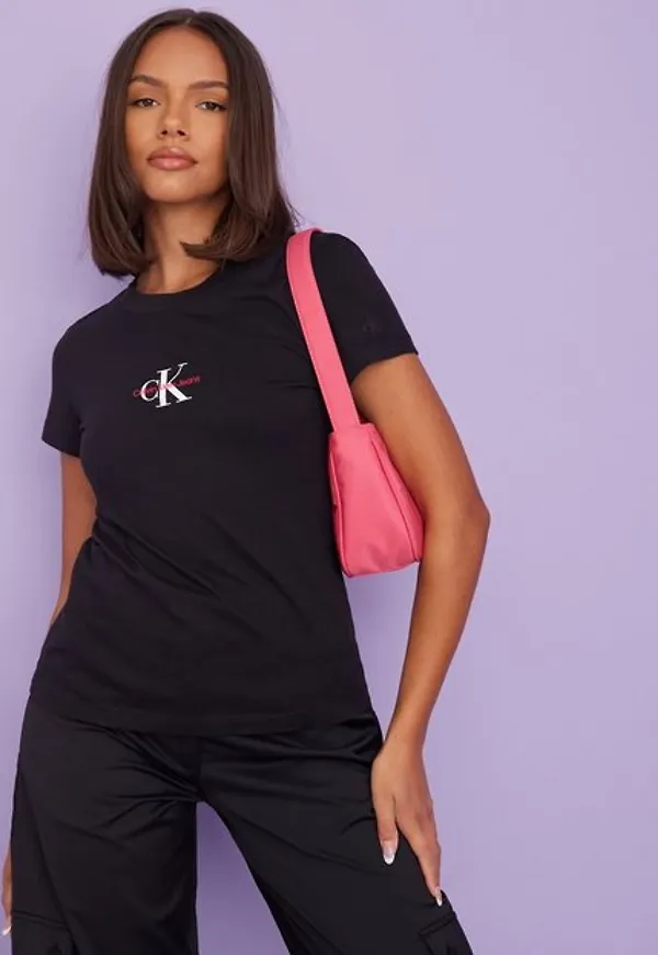 Calvin Klein Jeans Monogram Slim Tee Toppar Black