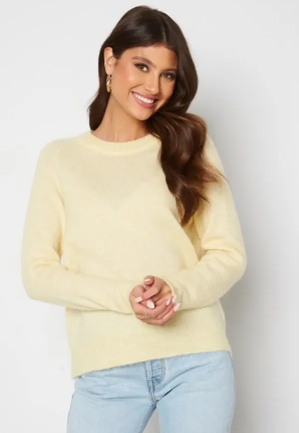 SELECTED FEMME Lulu LS Knit O-Neck Double Crean Detail S