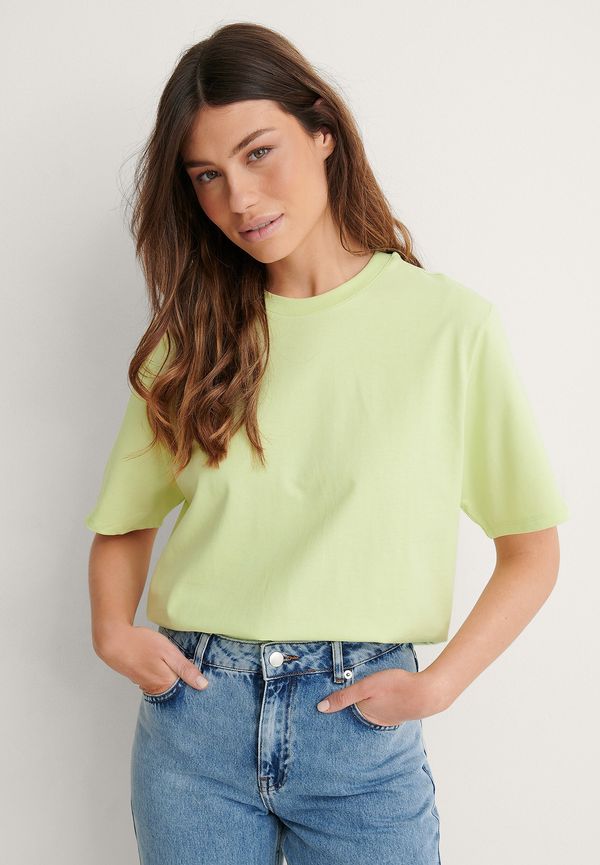 Louise Madsen x NA-KD Ekologisk Oversize T-Shirt - Green