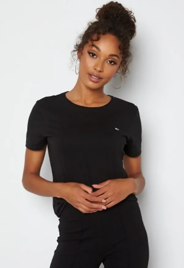 TOMMY JEANS Slim Jersey Crew Neck BDS Black XS