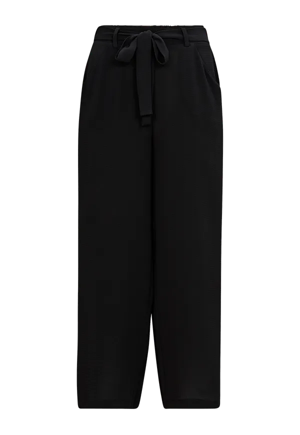 pieces - Culottebyxor pcNellie HW Culotte - Svart