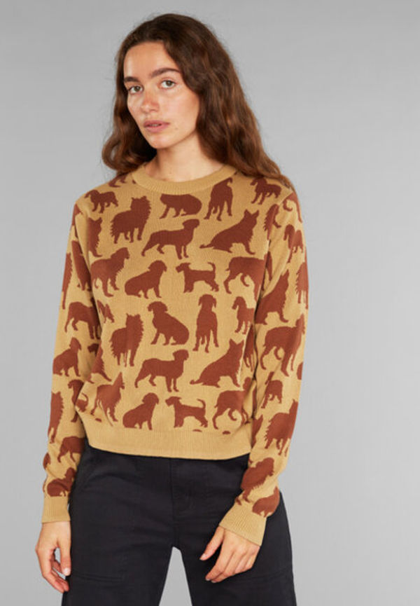 Sweater Arendal Dog Shapes Beige