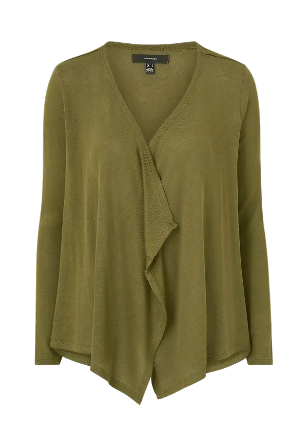 Vero Moda - Cardigan vmBrianna LS Drapy Cardigan Boo - Grön