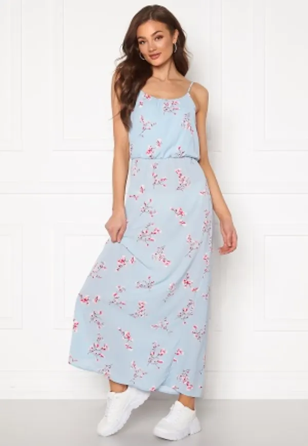 ONLY Nova Lux S/L Maxi Dress Cashmere Blue 34