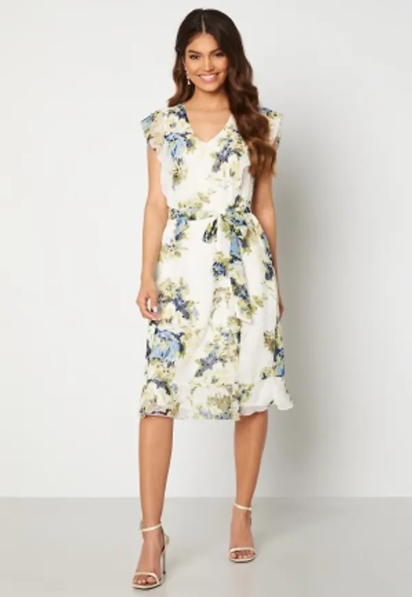 Happy Holly Sally dress White / Floral 44/46