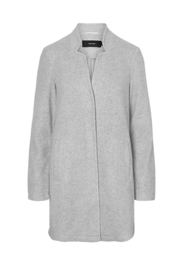 Vero Moda - Kappa vmBrushed Katerine 3/4 Jacket - Grå