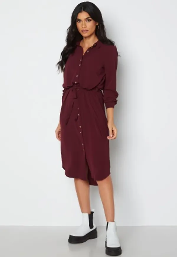 VERO MODA Sasha shirt l/s dress Port Royal XS