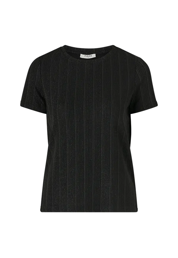 pieces - Topp pcJolie SS - Svart