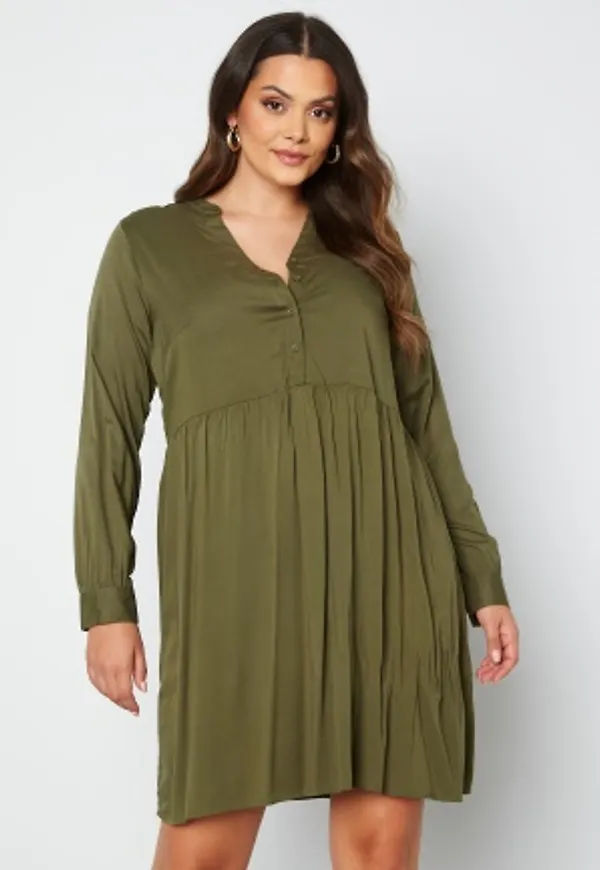 Vero Moda Curve Veronica LS Dress Ivy Green 52