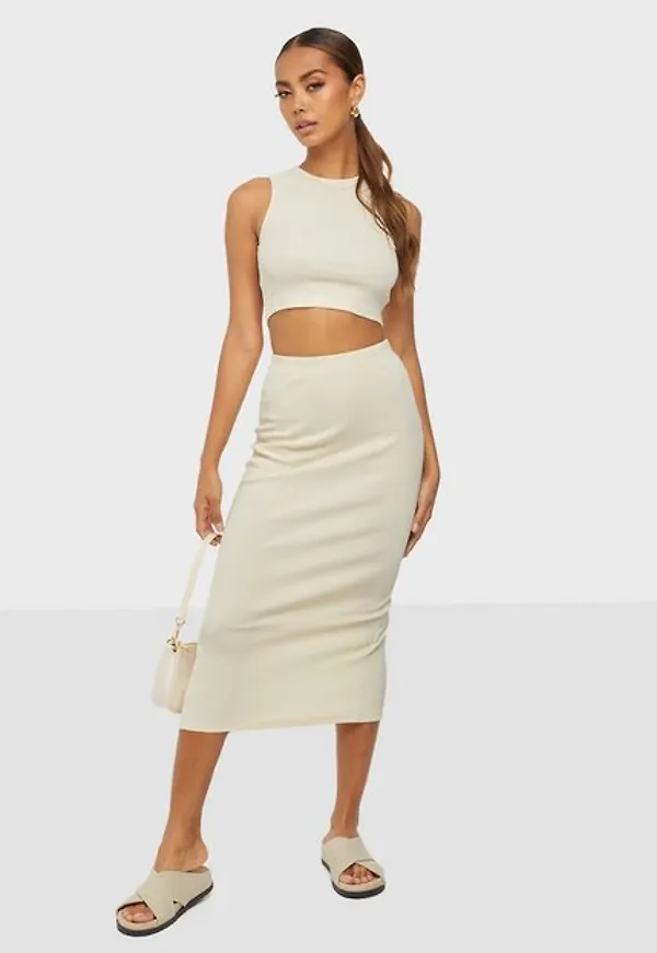 NLY Trend Sporty Midi Skirt Set Fodralklänningar