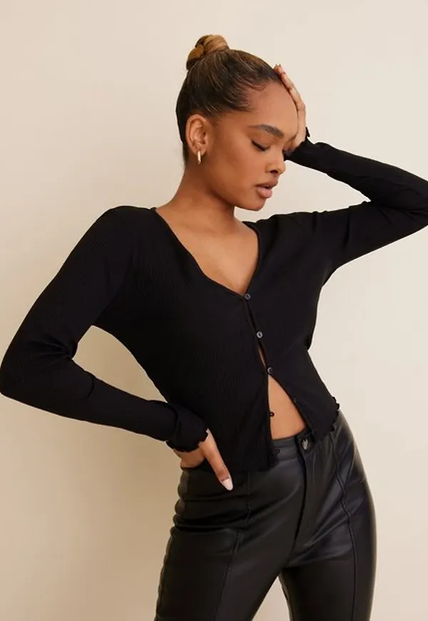 Vero Moda Vmisla Ls Cardigan Jrs Ga Långärmade toppar Black