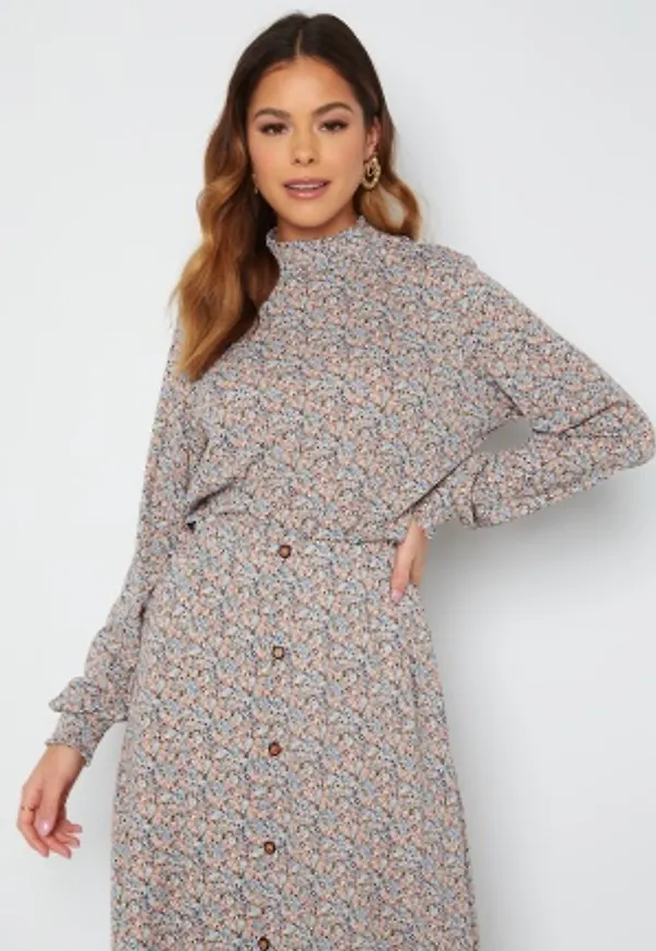 ONLY Pella L/S Top Dusky Green AOP Dits M