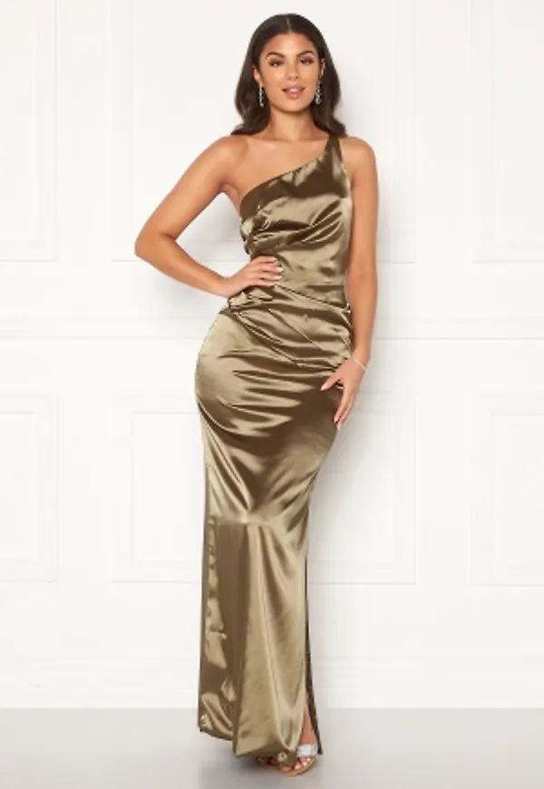 Nicole Falciani X Bubbleroom Nicole Falciani Pleat Gown Green 44