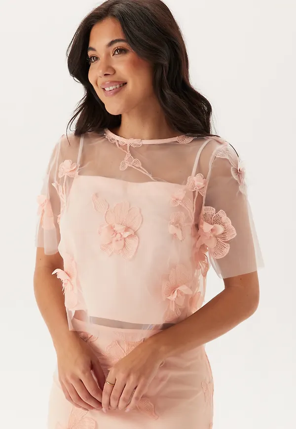 3D Floral T-shirt Blouse